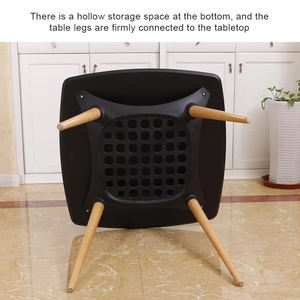 Mesas de Comedor con Patas de Madera, Ajustables en Altura, con Múltiples Opciones de Materiales, Almacenamiento Hueco Debajo de la <span class=keywords><strong>Mesa</strong></span>, para Balcón - Product Image 3