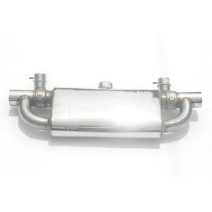 Válvula de vacío Universal para coche deportivo, silenciador trasero tipo T de acero inoxidable 304, dos salidas, gran oferta - Product Image 1