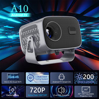 Vidéoprojecteur Topleo, éducation, mini LCD, cinéma maison intelligent, portable, extérieur, A10, Android 11, projecteur TV