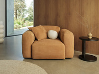 Fauteuil modulaire moderne style Torquay, écologique, durable, minimaliste, en tissu beige pour salon, bureau à domicile, hôtel