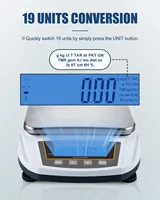 Balanza Analítica Digital de 5 kg y 0.01 g de Precisión, Báscula Electrónica para Laboratorio, Joyería y Cocina, con Certificación CE