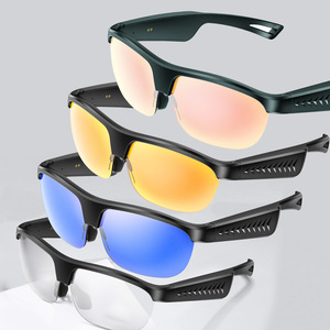 Smart Glasses L01 <b>Bluetooth</b> Calling Music Playback Noise Reduction Cycling Sunglasses Black Transparent Orange Blue Pink - Product Image 5