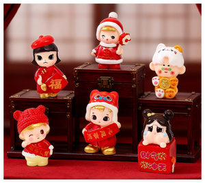 卸売樹脂製ファッション漫画ミニ中国旧正月馬3D女の子男の子遊びフィギュア装飾クリエイティブ子供のおもちゃ - Product Image 4