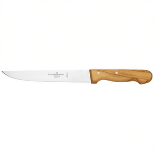 Cuchillo para carne Schwerkrone de 12 cm con mango de madera de olivo, cuchillo para rebanar - Product Image 2