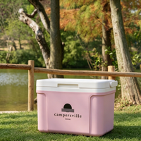 Glacière portable 8L, qualité alimentaire PP, isolation thermique, maintien au frais 48h, plusieurs couleurs, mini-réfrigérateur pour camping et pique-nique