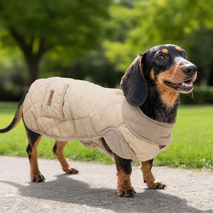 Cappotto Caldo Imbottito per Bassotto, Giacca Invernale Morbida per Cani di Piccola Taglia a Zampe Corte - Product Image 1