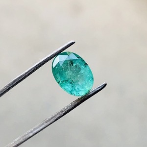 คริสตัลพลอยสีเขียวมรกตธรรมชาติทำด้วยมือขนาด20มม. ผลิตภัณฑ์รูปไข่สำหรับการทำเครื่องประดับโหราศาสตร์สูง8มม. - Product Image 2