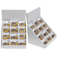 Vente en gros de présentoir en papier à grille pliable sur mesure, présentoirs en carton pour boîte d'affichage en papier autocollant pour réfrigérateur