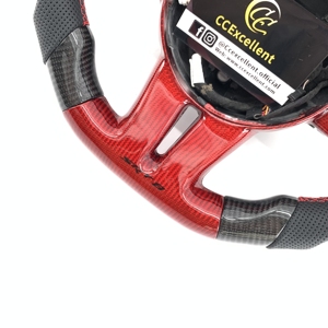 Volant personnalisé en fibre de carbone véritable CCExcellent pour Dodge Charger Challenger <span class=keywords><strong>SRT8</strong></span> <span class=keywords><strong>Jeep</strong></span> Grand Cherokee Chrysler 2012-2014 - Product Image 3