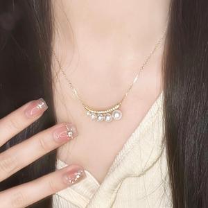 Collier de poitrine décontracté haut de gamme en argent pur S925, motif battement de cœur et muguet, chaîne extra longue, incrustation de haute qualité, style industriel lourd, tendance - Product Image 3