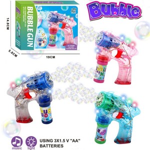 Pistola de Burbujas Clásica para Niños, Máquina de Burbujas Eléctrica Automática con Luz LED, Juguete para Fiestas de Verano al Aire Libre, Regalo - Product Image 6
