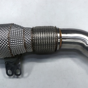 B58 G20 440i 2019 Plus Compatible 304 Stainless Steel Downpipe With OPF Tube Pearl Texture Heat Shield and Brushed Insulation - Product Image 2