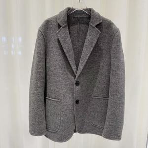 Hommes d'affaires laine de mouton 70% costume veste doux hiver à manches longues vêtements <span class=keywords><strong>court</strong></span> blazer <span class=keywords><strong>manteau</strong></span> pour <span class=keywords><strong>homme</strong></span> - Product Image 1