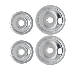 Stove Burner Top Part 4 Pack Drip Pan Bowl 2PC 6in 2PC 8in Drip Pan Widely Compatible With Whirlpool Range
