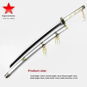 Épée de cosplay en bois de sécurité, jouet populaire, épée d'anime One Piece, Sword Art Online, épée Ranbu, accessoire de cosplay - Product Image 2