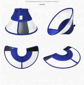 Şeffaf Köpek Konisi Tasması Şeffaf Plastik Çerçeve Görüş Açısı Açıcı Koruma Isırma ve Yalama Önleyici Yumuşak Kenarlı Ayarlanabilir Köpek Konisi Tasması - Product Image 6