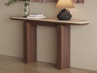 Table console moderne en bois massif haut de gamme pour entrée, salon, couloir et entrée