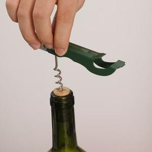 Sacacorchos portátil de acero inoxidable, abridor de botellas plano multifuncional para botellas de vino - Product Image 4