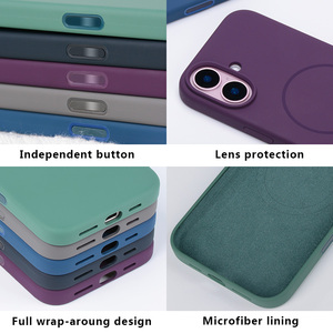 <span class=keywords><strong>Cover</strong></span> per Telefono in <span class=keywords><strong>Silicone</strong></span> Liquido alla Moda con Pulsante AI per Fotocamera e Animazioni per <span class=keywords><strong>iPhone</strong></span> 16, Pronta per la Spedizione - Product Image 2