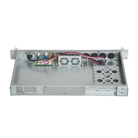 Diskon besar 1U250X Panel aluminium 19 inci Industrial ATX Chassis pendek kedalaman 250mm 1u rak Server Chassis