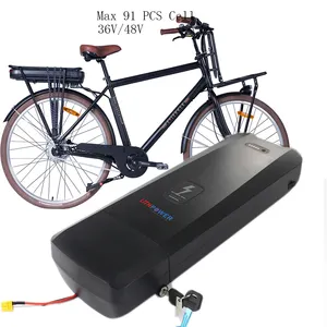 Soporte trasero de alta potencia para bicicleta eléctrica, batería de iones de litio de 1000w, 52v, 20ah