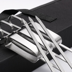 Juego de 16 Brochetas de Acero Inoxidable para Barbacoa Coreana, Accesorios para Parrilla de Carbón al Aire Libre, Utensilios Duraderos Antiadherentes para Frutas - Product Image 6