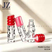 Tubes de gloss à lèvres transparents personnalisés Jinze 2 ml, contenants en plastique pour emballages cosmétiques, emballages vides pour huile à lèvres