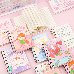 Tùy chỉnh cuộn dây máy tính xách tay đường ngang bên trong trang 80 trang trống notepad trong suốt xoắn ốc ràng buộc đơn giản PP cuốn sách - Product Image 1