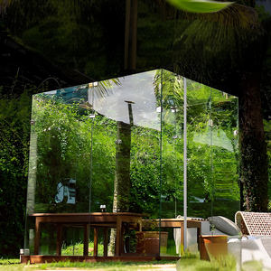 Personalizado 8/10/12mm vidrio templado transparente/Negro/espejo/esmerilado vista panorámica al aire libre <span class=keywords><strong>Solarium</strong></span> <span class=keywords><strong>Sauna</strong></span> habitación - Product Image 1