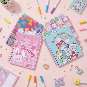 A5可爱造型分格式女生高颜值学生可爱螺旋定制环形笔记本 - Product Image 3