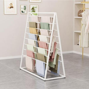 Su misura sciarpa espositore moderna porta sciarpa elegante oro porta sciarpa per le donne accessori di moda Boutique Store - Product Image 4