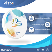 Disco de Cerámica de Zirconia de Alta Resistencia Multicapa Premium, 43%-57% Translúcido, 800-1200MPa, para Restauración Dental