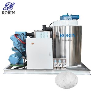 Machine professionnelle de fabrication de glace en flocons 3T 5T 10T 15T 20T, machine à glace en flocons commerciale automatique à refroidissement par eau salée pour bars - Product Image 3