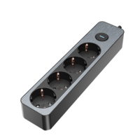 Nouveau design prise de courant ue 16A 250V 4 prises multiprise classique Schuko bureau impression cubique avec interrupteur multiprise USB