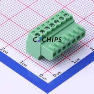 KF2EDGK-2.54-7P Plug-in Terminal Block P=2.54mm Connector ( Connector Type: Plug )( Construction: 1x7P )( Pitch: 2.54mm ) - Product Image 1