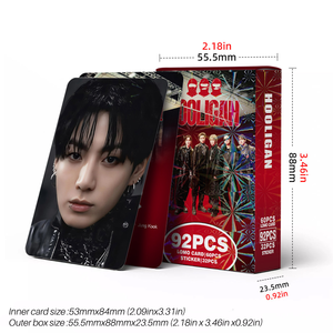 <span class=keywords><strong>KPOP</strong></span> 92 pz/scatola Bangtan Boys 2026 World Tour Arirang Hooligan Photocard Lomo Card Cornice Decorativa in Carta - Product Image 4