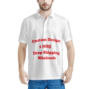 Men Polo <strong>Shirt</strong> Custom Fashion Print on Demand Summer Polyester Casual Short Sleeve Golf Simple T <strong>Shirt</strong> High Quality Wholesale - Product Image 3