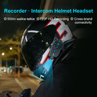 Nouveauté, système d'intercom pour casque de moto OEM Q27, étanche, avec caméra pour motos tout-terrain/double usage/route