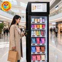 Distributeur automatique intelligent de produits surgelés, armoire congélateur à crème glacée avec capteur de poids, écran tactile 22 pouces, paiement par carte, 4G WiFi