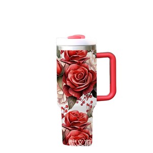 Stainless Steel Insulated <b>Mug</b> 40oz With Handle <b>Large</b> Capacity Travel Coffee Cup For Car Office Outdoor Gift - Product Image 5