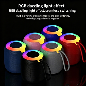 Portable Outdoor Mini Fabric Wireless <strong>Bluetooth</strong> <strong>Speaker</strong> <strong>with</strong> RGB LED Light Deep Bass 309 <strong>Bluetooth</strong> <strong>Speaker</strong> - Product Image 2