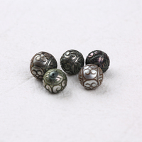 Perles d'eau salée sculptées à la mode, 11-14mm, perles naturelles de Tahiti pour la fabrication de bijoux diy