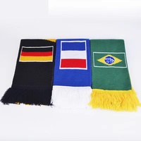 Kunden spezifisch gewebter Jacquard gestrickt halb Brasilien und halb Argentinien Souvenir Sport Fußball mannschaft Football Club Fans Schal