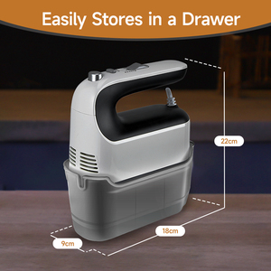 Batidora Portátil de 300W, <span class=keywords><strong>Mini</strong></span> Batidora de Mano de 5 Velocidades, Licuadora de Alimentos, Máquina para Repostería, Electrodoméstico para el Hogar, Batidora Eléctrica para Pasteles - Product Image 6