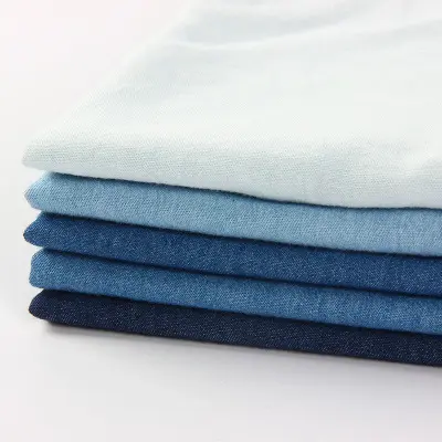 Custom Wholesale Henry Textiles Woven 100% Cotton Pure Denim Fabric For Fashion Jeans Dress Stock Lot