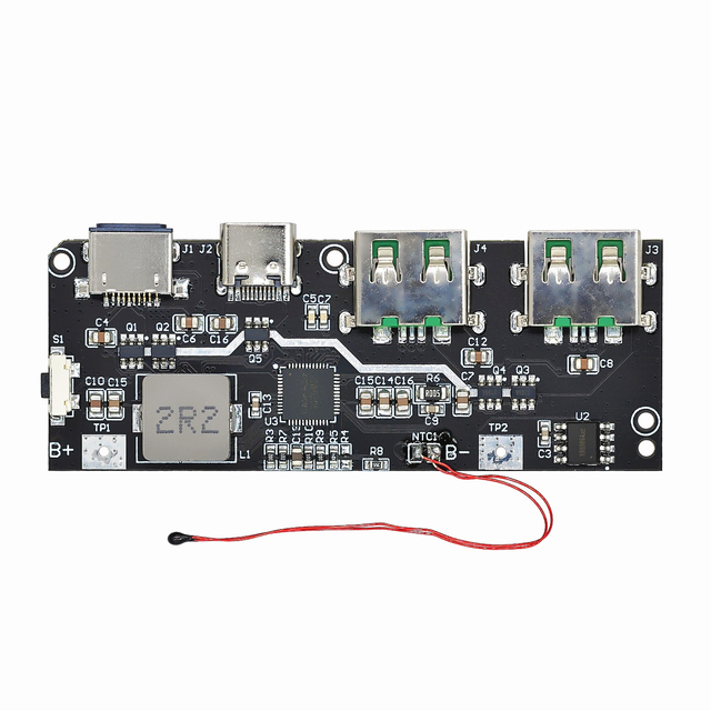22.5W Power Banks 5-Port Two-Way Mobile Power Bank Module Fast Charging Circuit Board DIY Kits Supports QC4+PD3.0