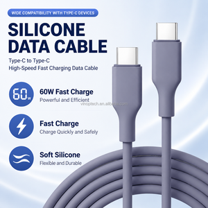 สายชาร์จเร็วแบบซิลิโคน 1.5 เมตร 3A Type-C รองรับ PD60W ใช้ได้กับ <span class=keywords><strong>IOS</strong></span> กล้อง และหูฟัง ขายส่ง - Product Image 3