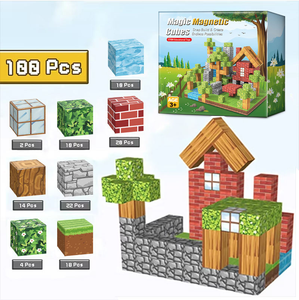 Blocchi Magnetici da Costruzione, Gioco Educativo per Bambini, Cubi Magnetici, <span class=keywords><strong>Regalo</strong></span> Adatto per Ragazzi e Ragazze - Product Image 2