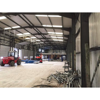 Structure de toit en métal industriel, charpente préfabriquée en acier pour entrepôt, bureaux et centres commerciaux, installation rapide