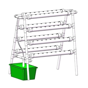 Support floral tridimensionnel à 72 trous Tuyau double face <span class=keywords><strong>Balcon</strong></span> sans sol Irrigation hydroponique des légumes Hydroponique - Product Image 1